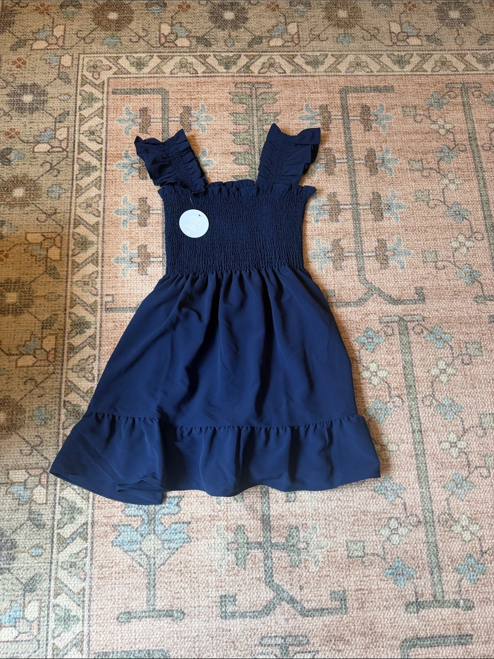 Hill House The Elizabeth Nap Dress Navy Crepe | Size XS NWT - Picture 3 of 4